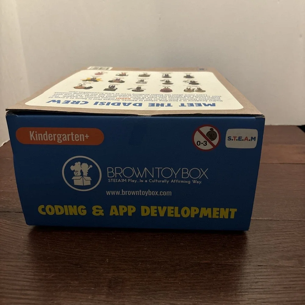 Brown‎ Toy Box Maya Coding App STEAM Kit Hands-On Binary Code Beads String
